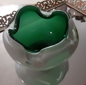 Vintage Alfredo Barbini MURANO ART GLASS BOWL c1960